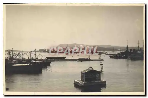 CARTE PHOTO Bateau Guerre