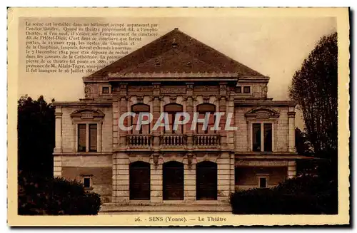 Cartes postales Theatre Sens
