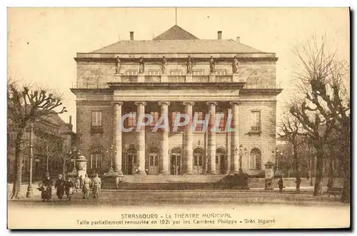 Cartes postales Theatre municipal Strasbourg