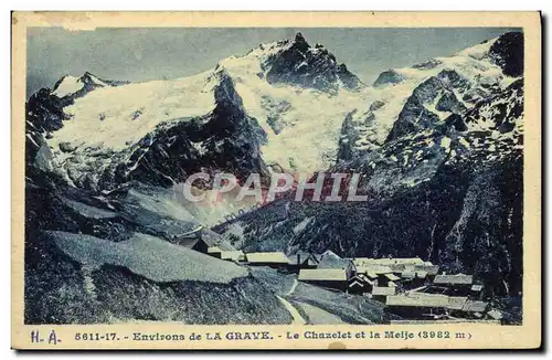 Cartes postales Environs de La Grave Le Chazelet et la Meije