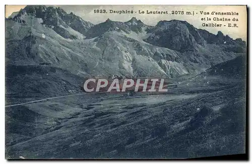 Ansichtskarte AK Le Lautaret Vue d&#39ensemble et la chaine du Galibier