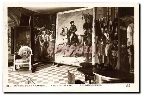 Ansichtskarte AK Chateau De Malmaison Salle De Billard Les tapisseries Napoleon 1er