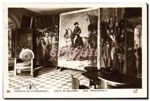 Cartes postales Chateau De Malmaison Salle De Billard Les tapisseries Napoleon 1er