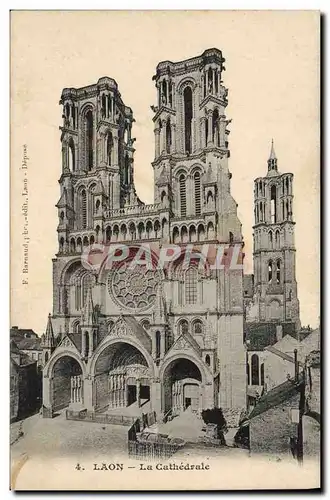 Cartes postales Laon La Cathedrale