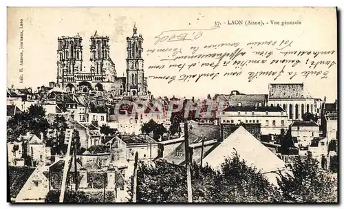 Cartes postales Laon Vue Generale