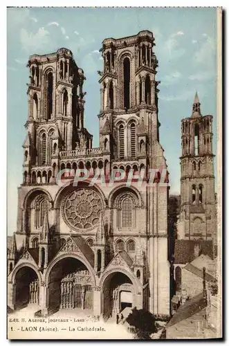 Cartes postales Laon Cathedrale