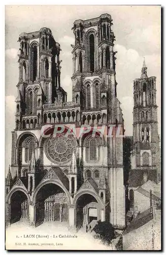 Cartes postales Laon La Cathedrale