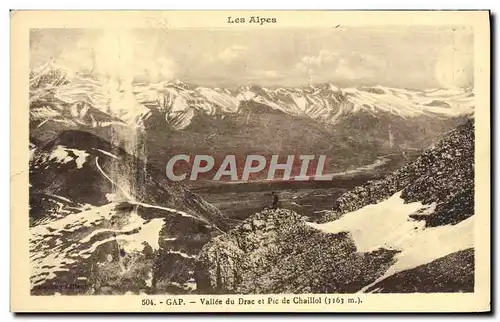 Cartes postales Gap Vallee du Drac et Pic de Chaillol