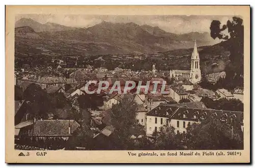 Cartes postales Gap Vue Generale au Dond Massif du Piolit