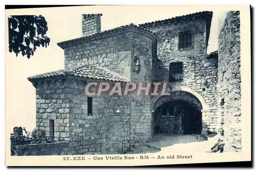 Cartes postales Eze Une Vieille Rue