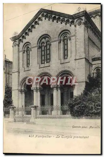 Ansichtskarte AK Montpellier Le Temple protestant