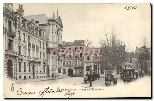 Cartes postales Nancy Temple protestant Square Saint Jean