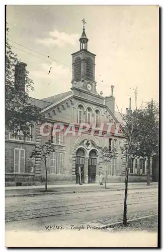 Cartes postales Reims Temple protestant