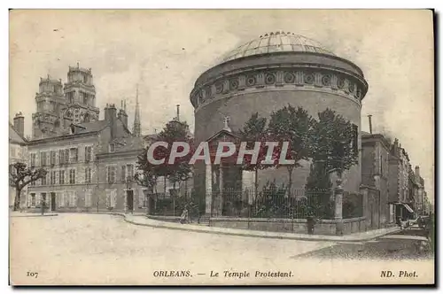 Cartes postales Orleans Le Temple protestant