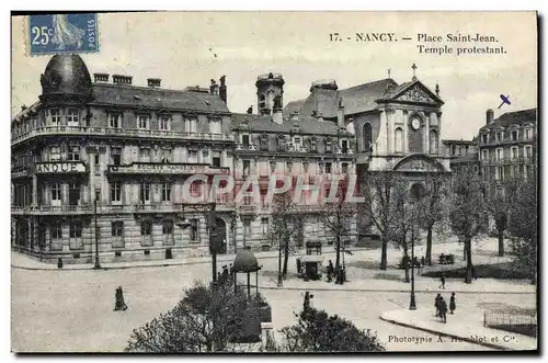 Ansichtskarte AK Nancy Place St Jean et Temple protestant