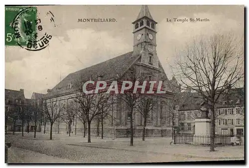 Cartes postales Montbeliard Le temple St Martin