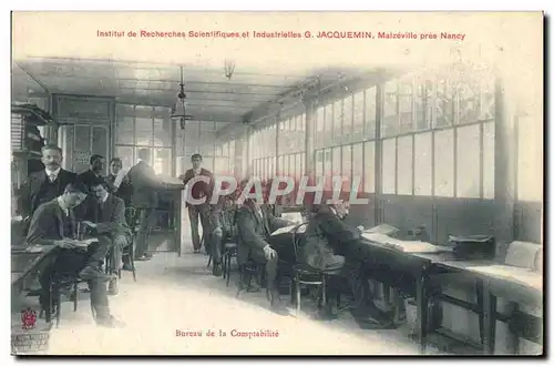 Cartes postales Bureau de la Comptabilit� Institut de recherches scientifiques Jacquemin Malzeville pres Nancy