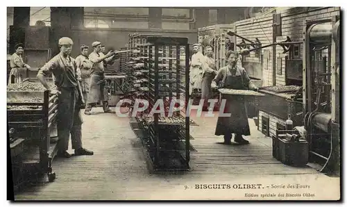 Cartes postales Biscuits Olivet Paris Sortie des fours