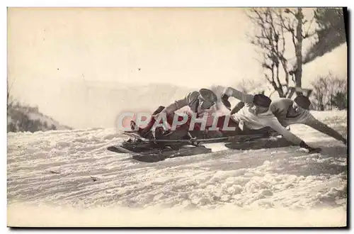 Cartes postales Sports d&#39hiver Ski Bobsleigh de vitesse