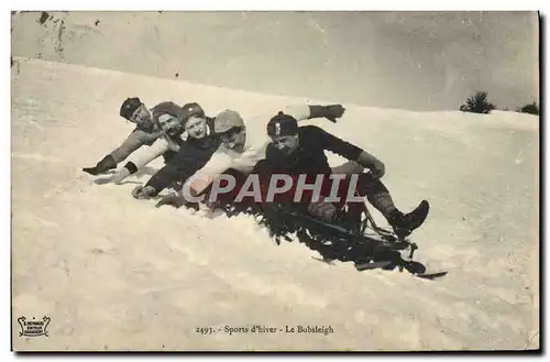 Ansichtskarte AK Sports d&#39hiver Ski Le Bobsleigh