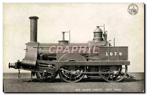 Cartes postales Train Locomotive Old Goods Engine built 1846