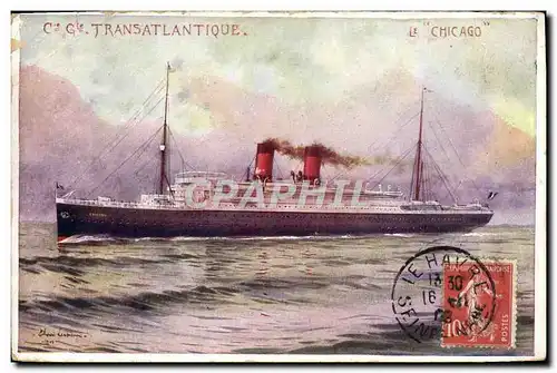 Ansichtskarte AK Bateau Cie Generale Transatlantique Le Chicago