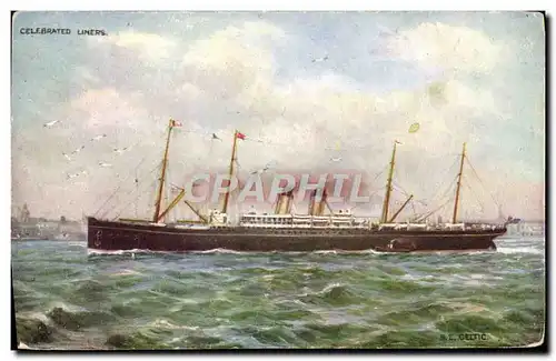 Cartes postales Bateau SS Celtic