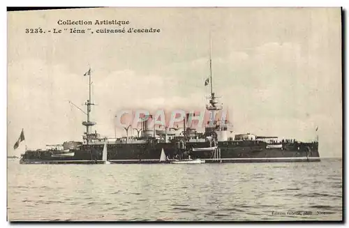 Cartes postales Bateau Guerre Iena Cuirasse d'escadre