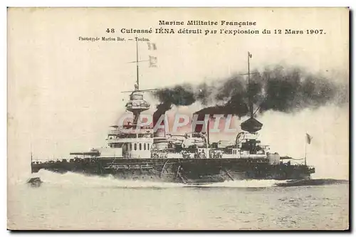 Cartes postales Bateau Guerre Cuirasse d&#39escadre