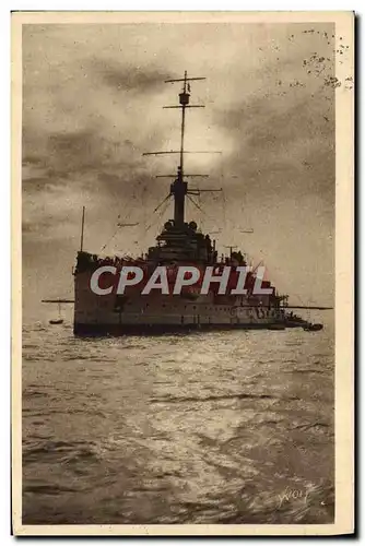 Cartes postales Bateau Guerre Brest Cuirasse en rade