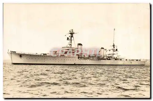 CARTE PHOTO Bateau Guerre