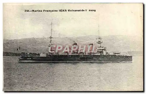 Cartes postales Bateau Guerre Iena Cuirasse de 1er rang