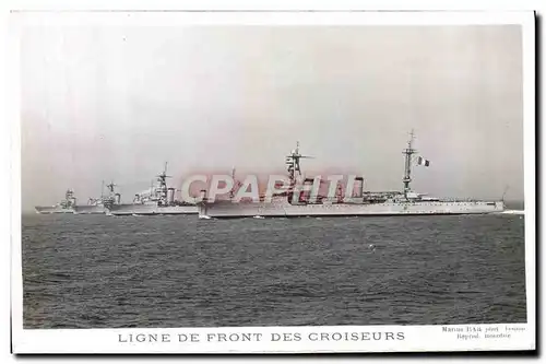 Ansichtskarte AK Bateau Guerre Ligne de front des croiseurs