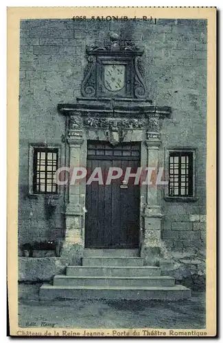 Cartes postales Salon Chateau de la reine Porte du theatre romantique