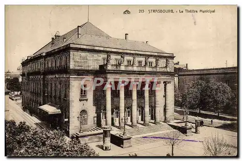 Ansichtskarte AK Le theatre municipal Strasbourg