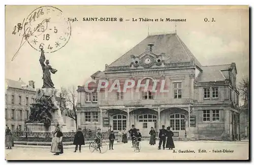 Ansichtskarte AK Le theatre et le monument Saint-Dizier