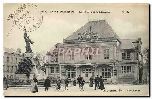Cartes postales Le theatre et le monument Saint-Dizier
