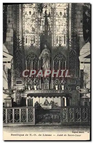 Cartes postales Basilique Nd de Liesse Autel du Sacre Coeur