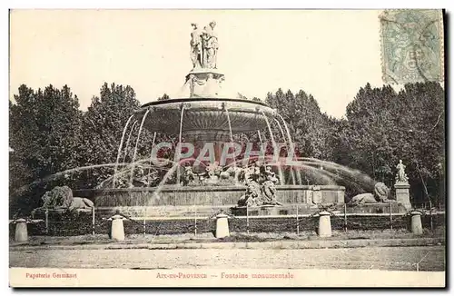 Cartes postales Aix En Provence Fontaine monumentale