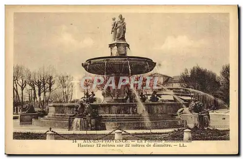 Cartes postales Aix En Provence La Fontaine Monumentate