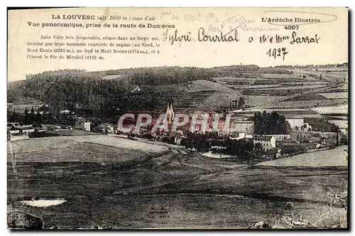 Ansichtskarte AK La Louvesc Vue panoramique prise de la route de Dunieres