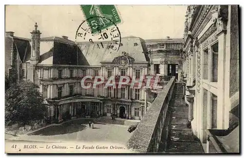 Cartes postales Blois Le chateau La facade Gaston d&#39Orleans