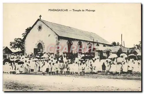 Ansichtskarte AK Temple protestant Madagascar Temple de Majunga