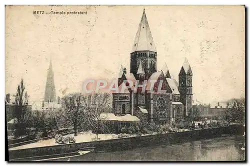 Cartes postales Temple protestant Metz