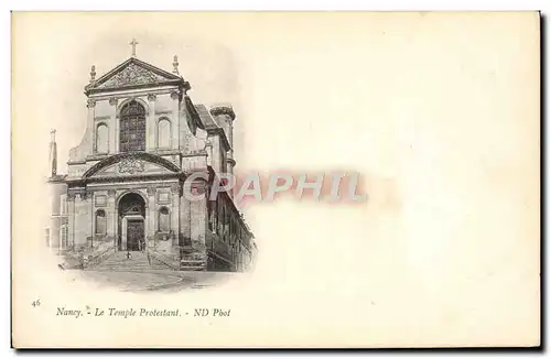 Cartes postales Temple protestant Nancy