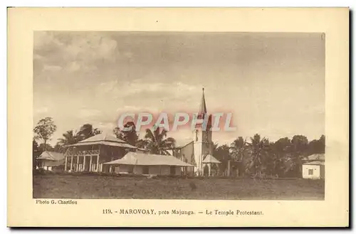 Ansichtskarte AK Temple protestant Marovoay pres Majunga Madagascar