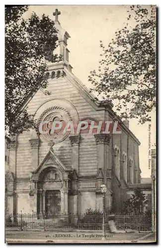 Cartes postales Temple protestant Rennes