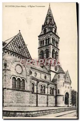 Ansichtskarte AK Temple protestant Eglise protestante Munster