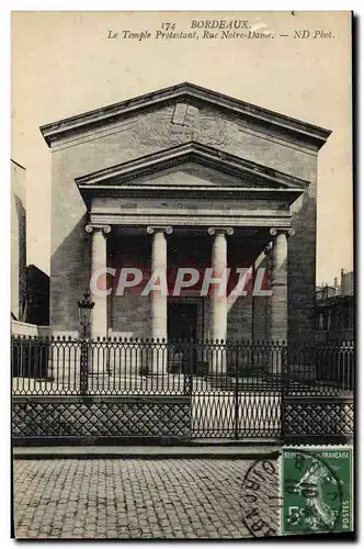 Cartes postales Temple protestant Rue Notre Dame Bordeaux