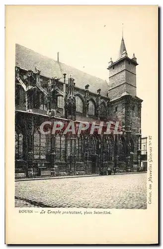 Cartes postales Temple protestant place Saint Eloi Rouen